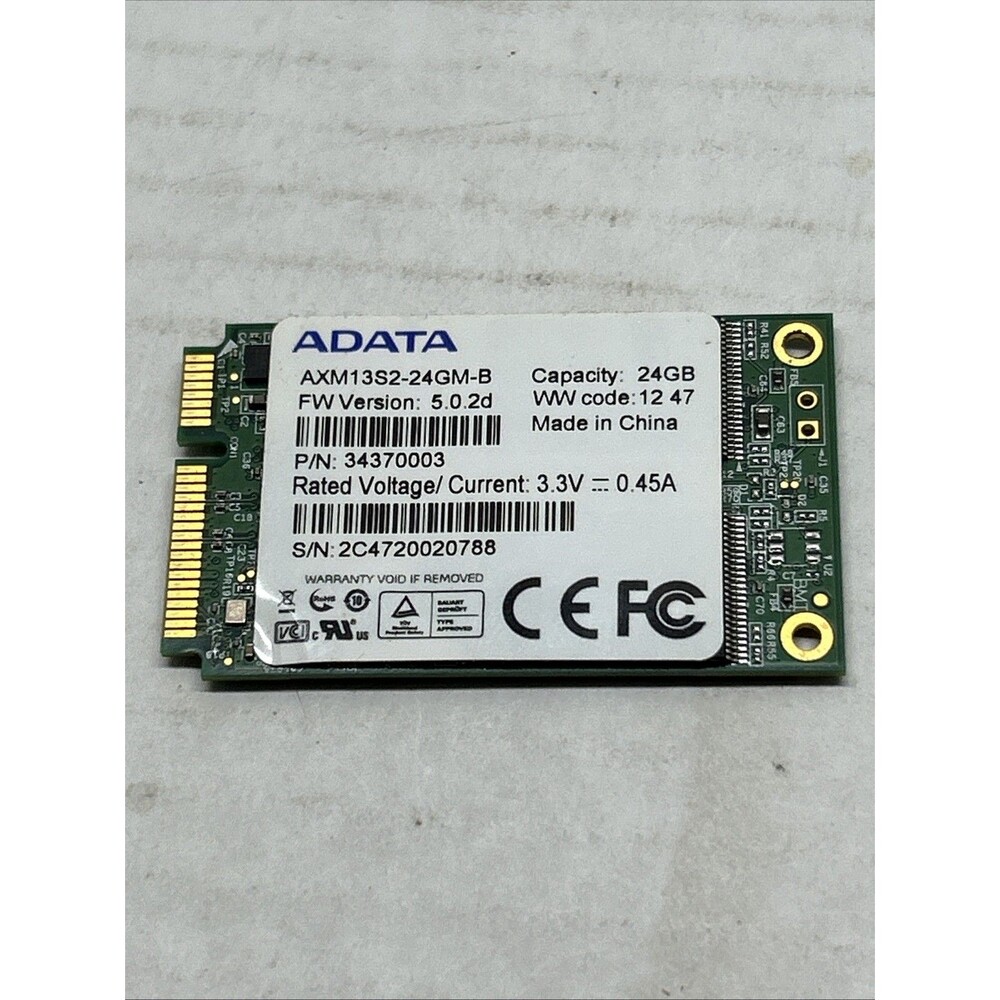 ADATA AXM13S2-24GM-B 24 GB 1.8 in mSATA Solid State Drive